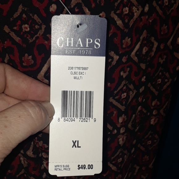 CHAPS XL Sleeveless "Classic Executive" Top - Picture 8 of 8